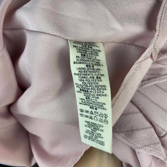 Free People Dress Mini Long Sleeve Lace Boho Lilac Purple Crush on You Sz 4 NWT - Picture 13 of 13